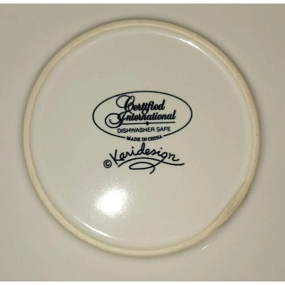 Certified International Embassy Ivory 14”Round Serving Plate Karidesign